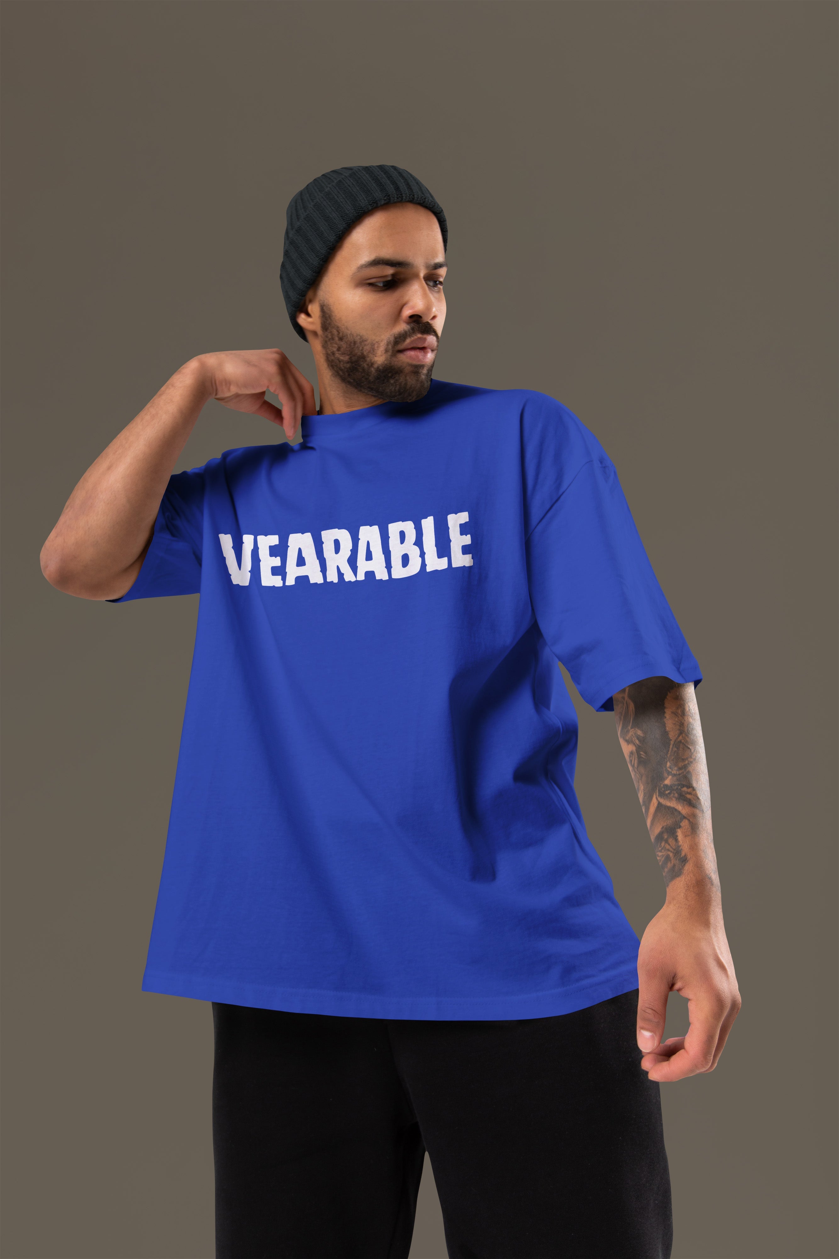 GOOD VIBES Premium Oversize Tshirt (Royal Blue)