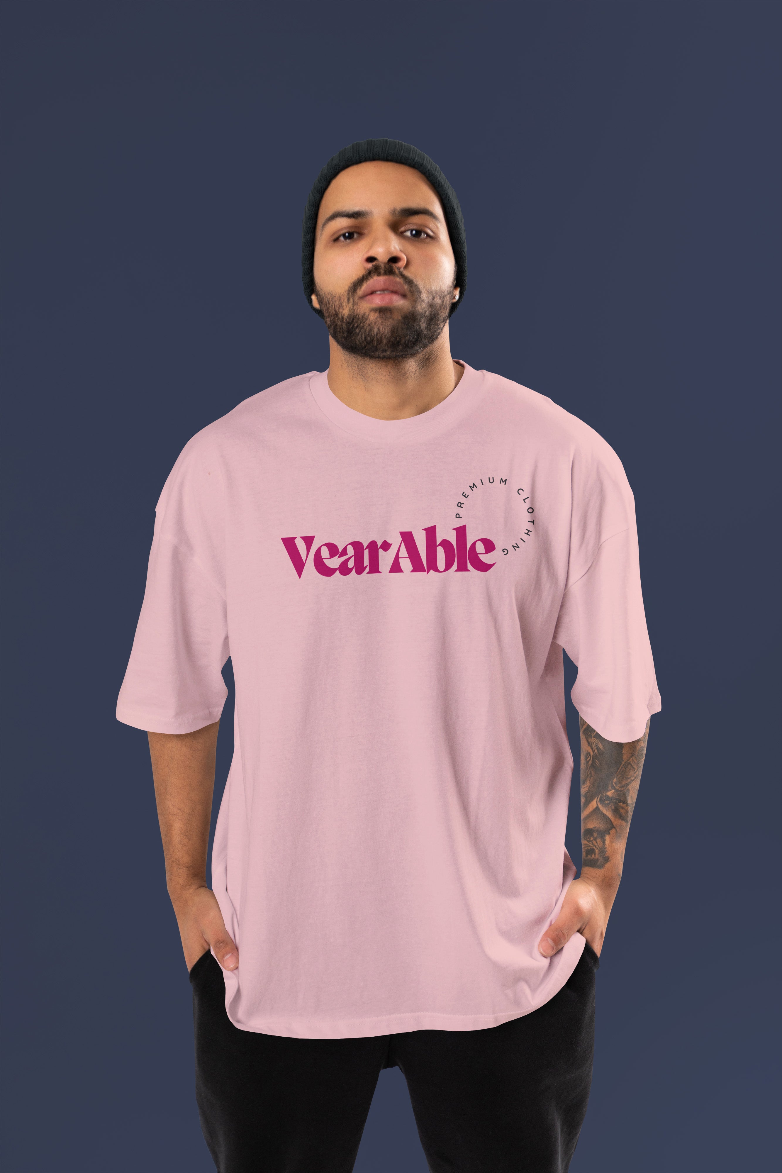 DEADLY POISON Premium Oversize Tshirt (Baby Pink)