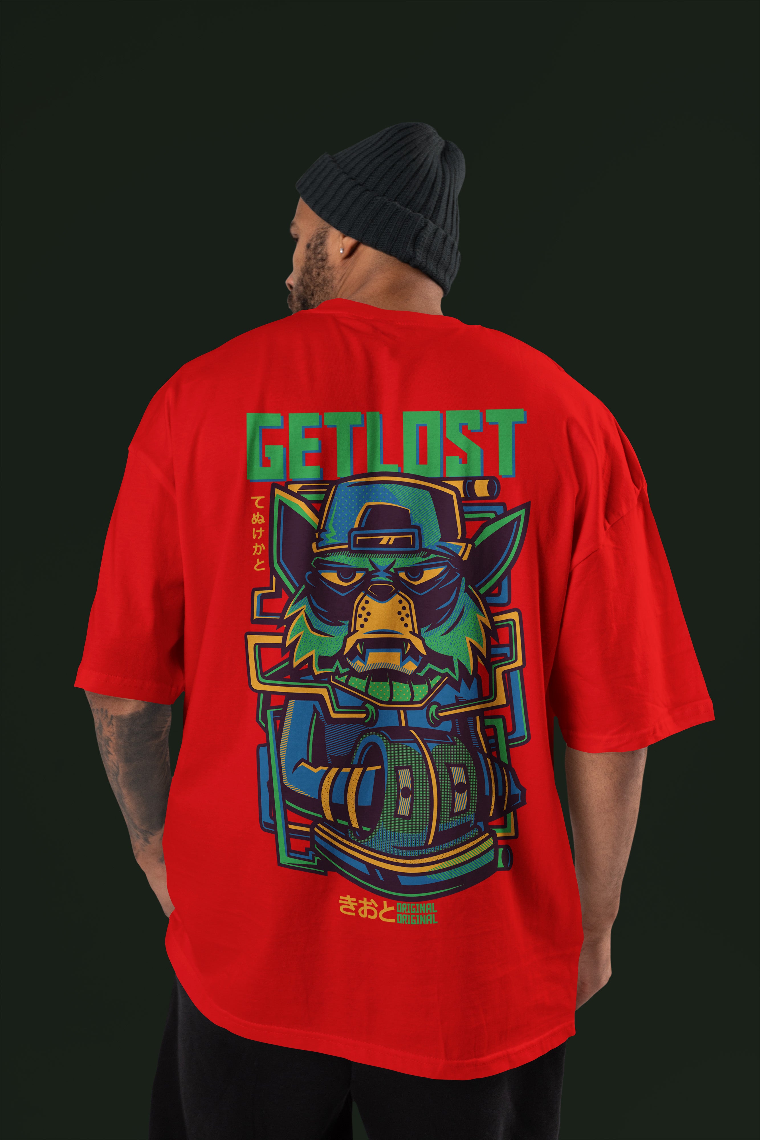 GETLOST Premium Oversize Tshirt (Red)