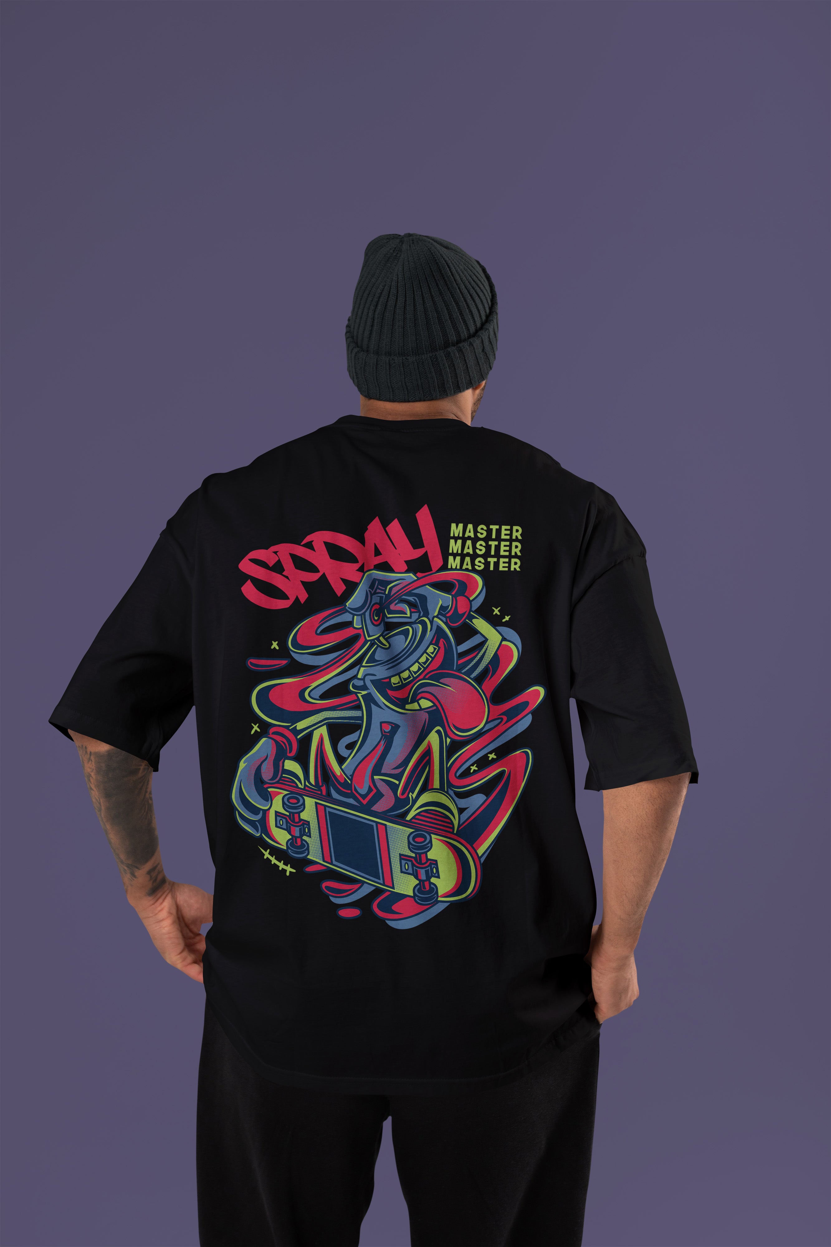 SPRAY Premium Oversize Tshirt (Black)