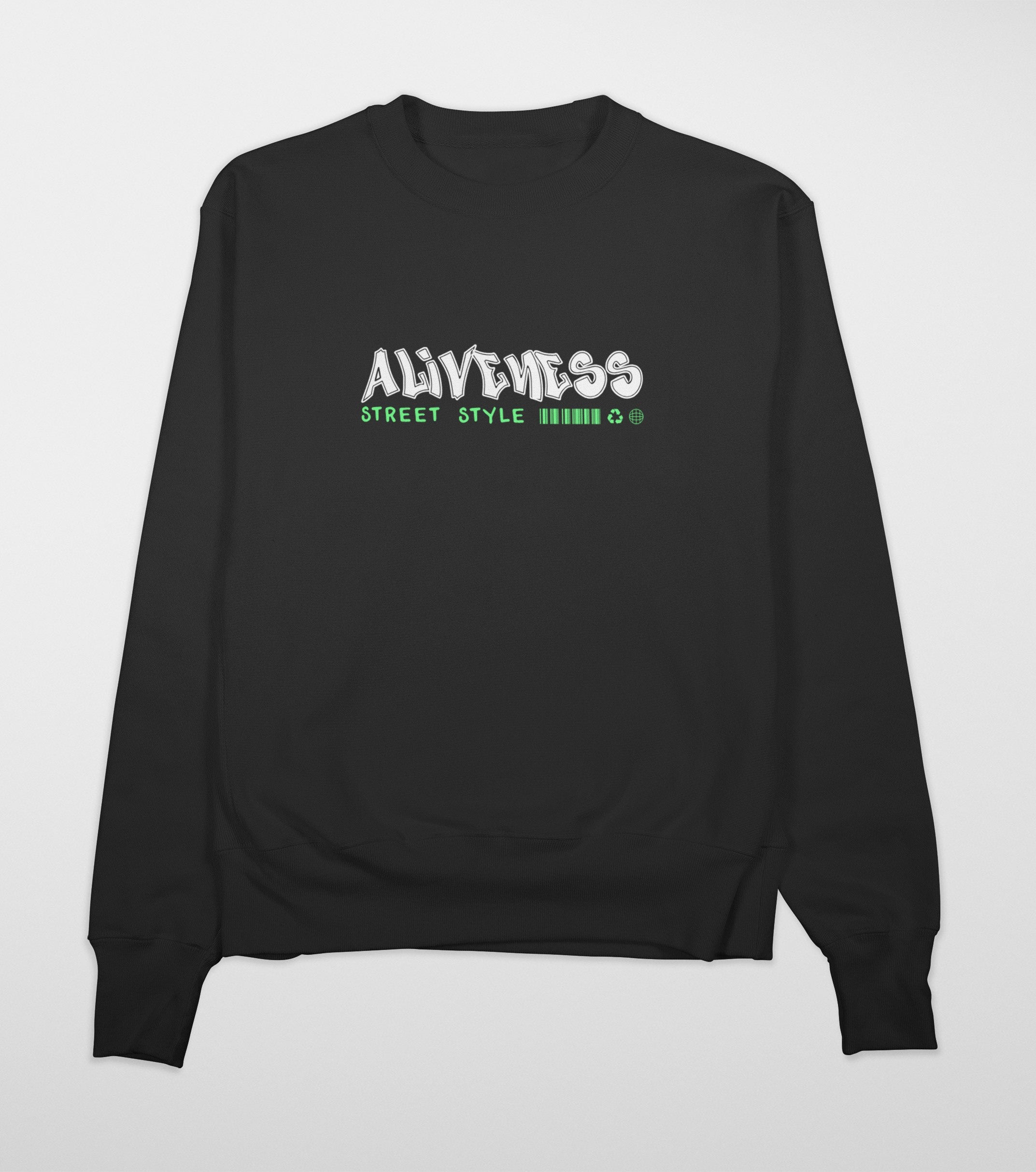 ALIVENESS Premium Sweatshirt (Black)