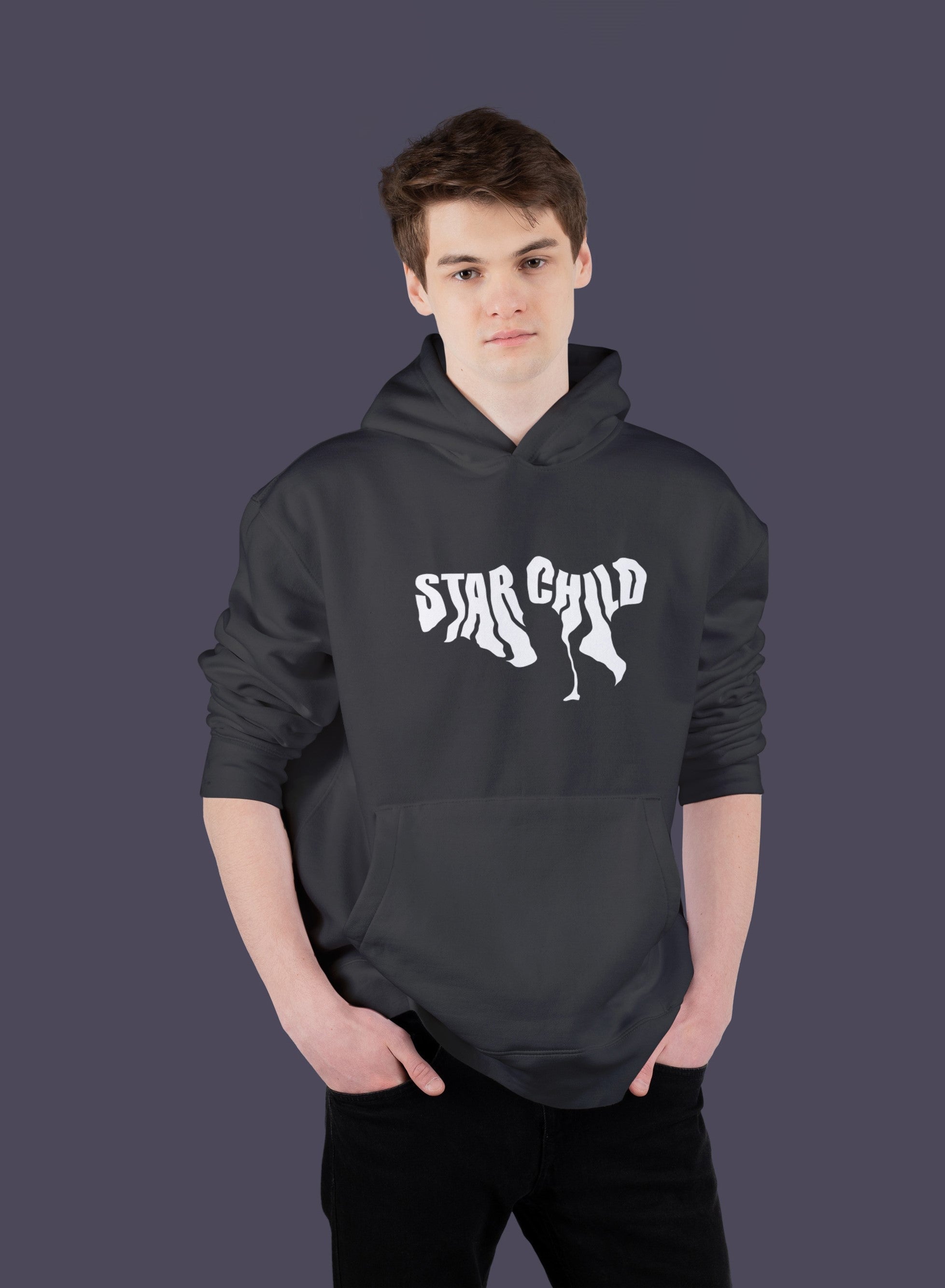 STAR CHILD Ultra Premium Oversize Hoodie 350 GSM (Black)