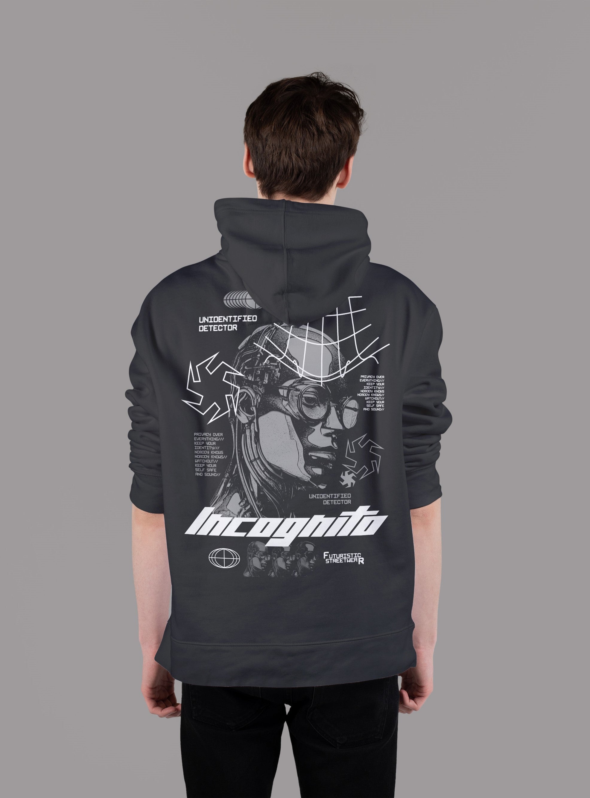 INCOGNITO Ultra Premium Oversize Hoodie 350 GSM (Black)