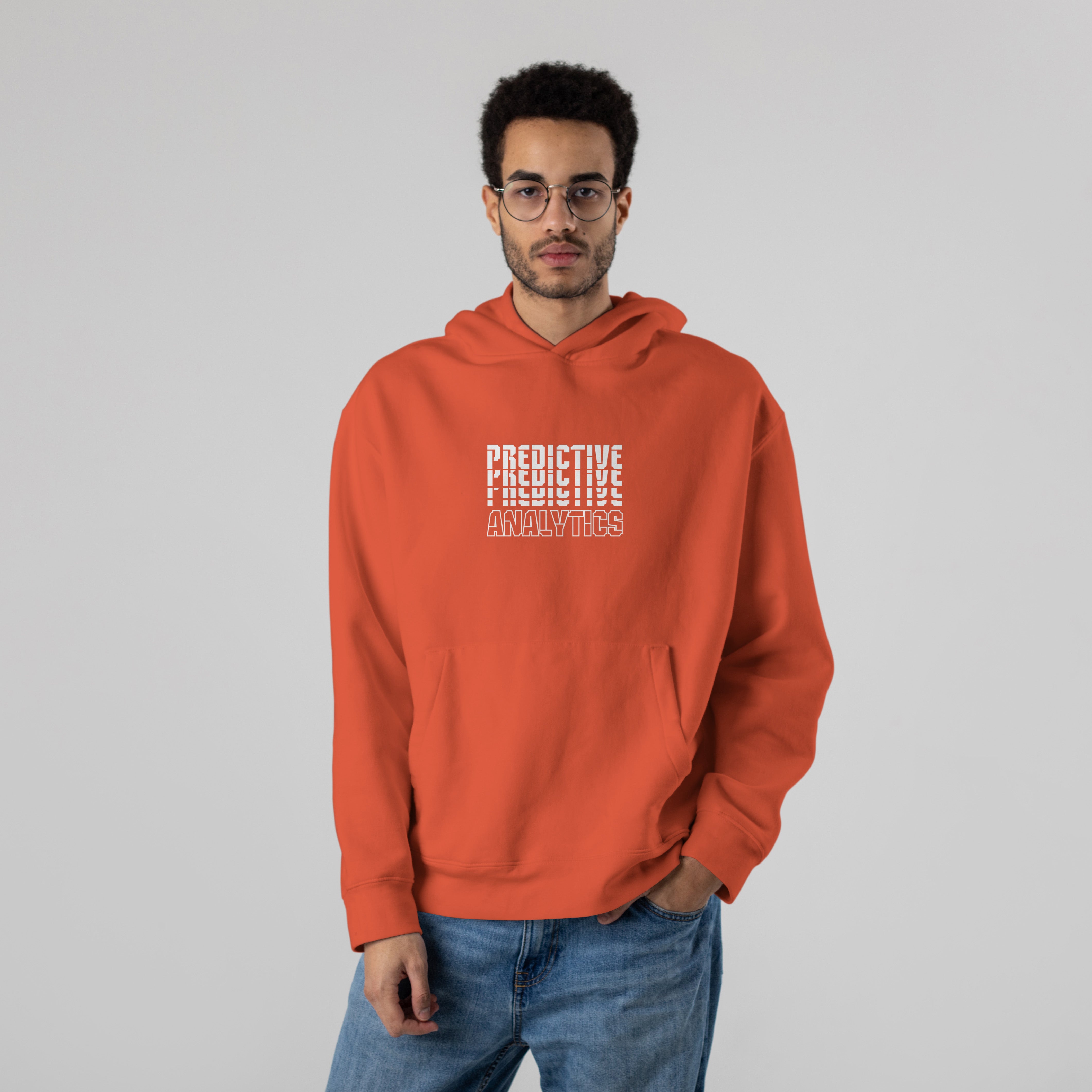 PREDICTIVE Premium Oversize Hoodie (Orange)