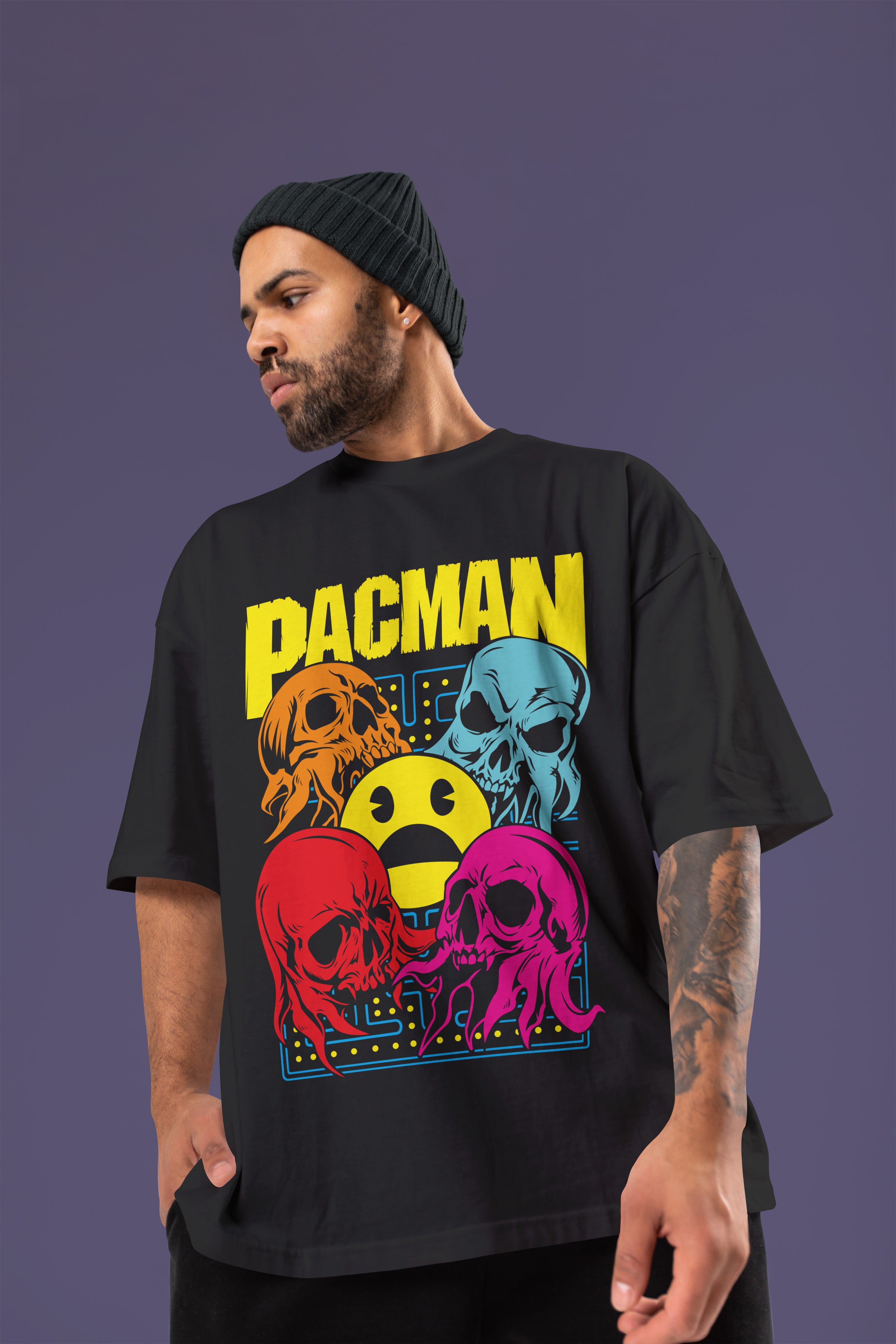 PACMAN Premium Oversize Tshirt (Black)