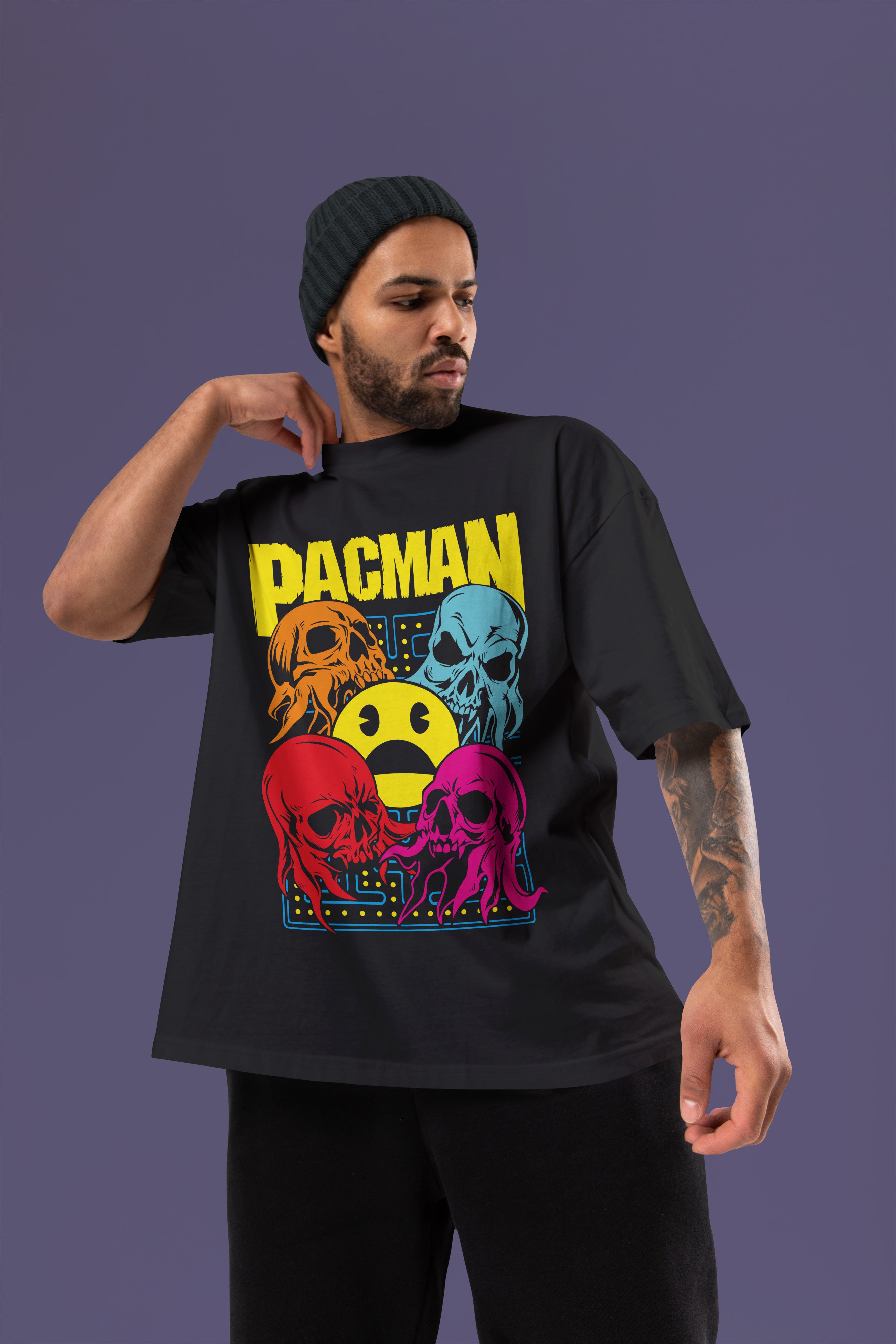 PACMAN Premium Oversize Tshirt (Black)