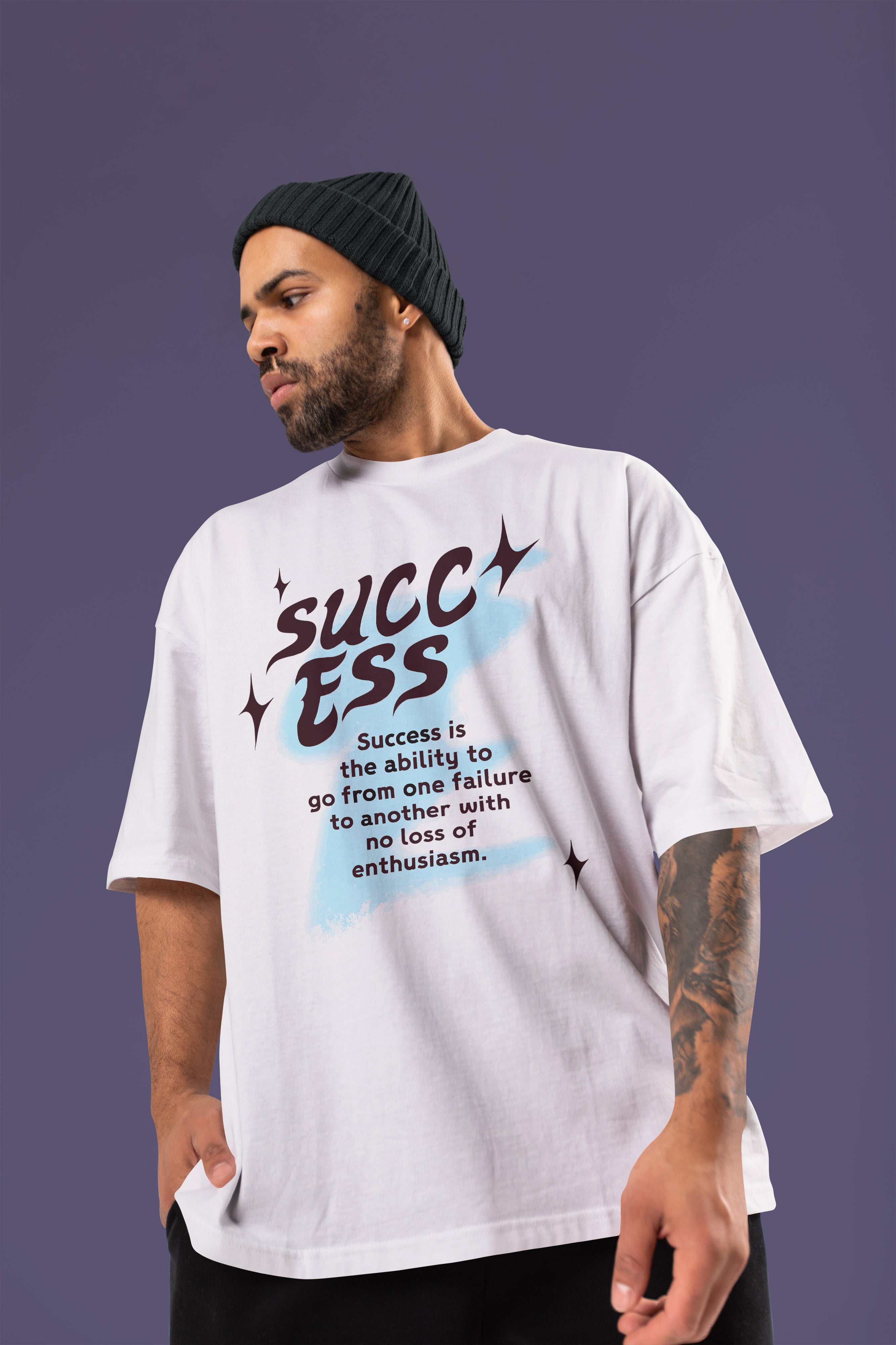 SUCCESS Premium Oversize Tshirt (White)