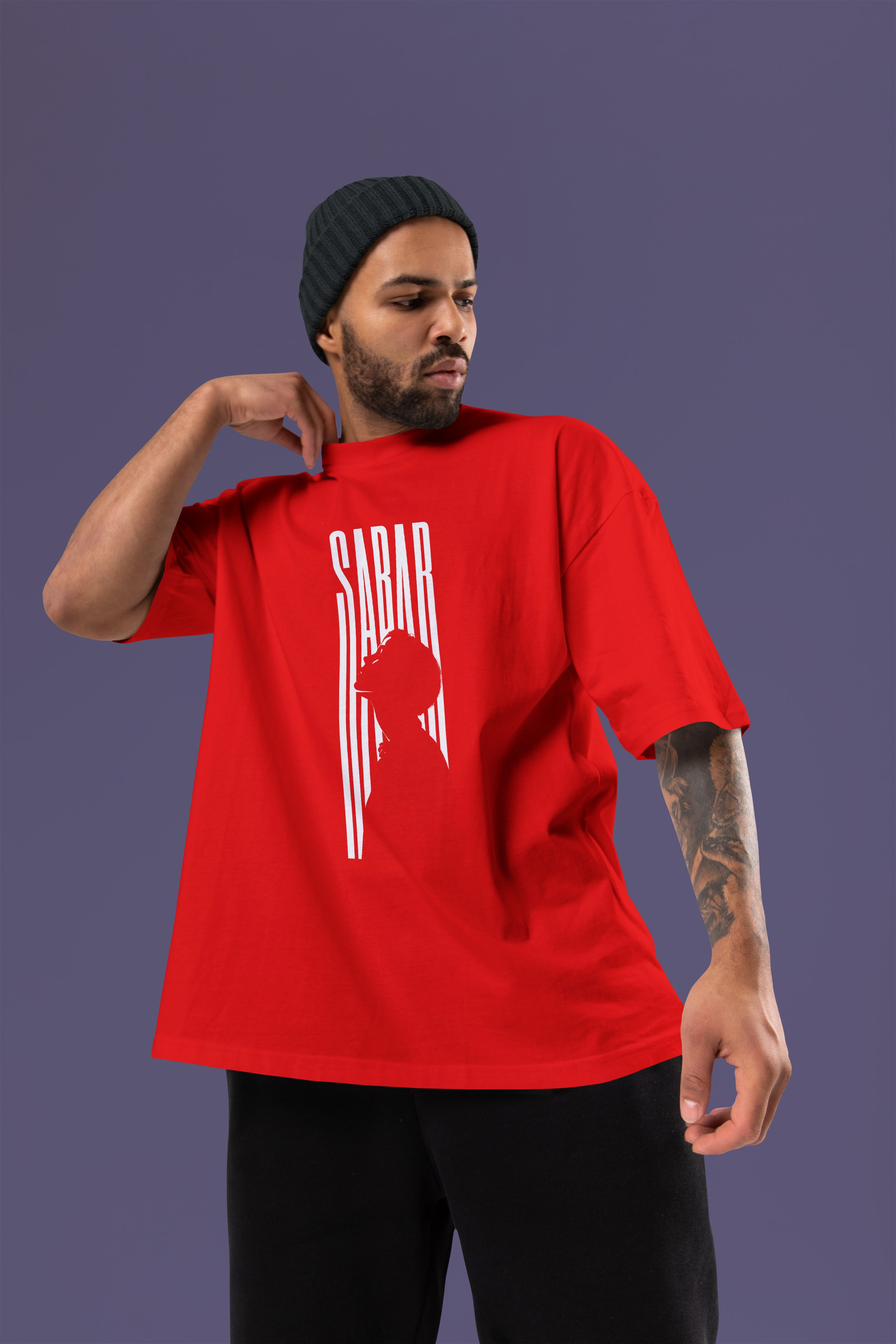 SABAR Premium Oversize Tshirt (Red)