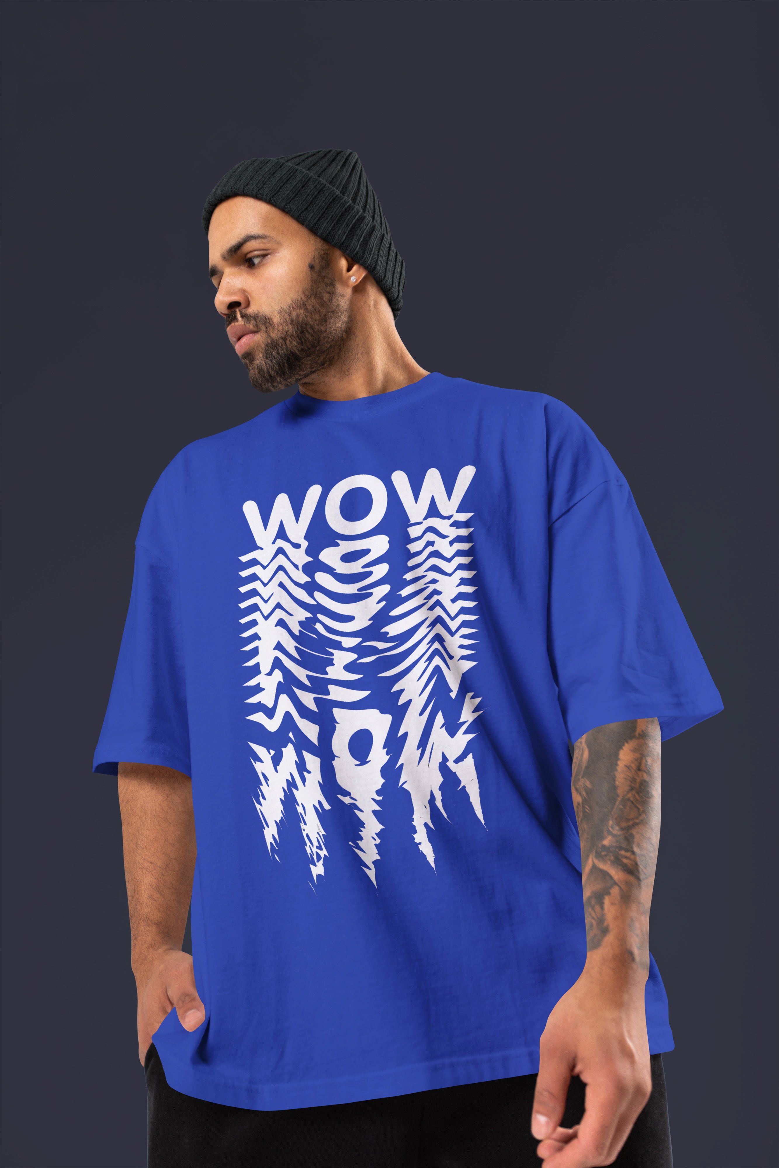 WOW Premium Oversize Tshirt (Royal Blue)