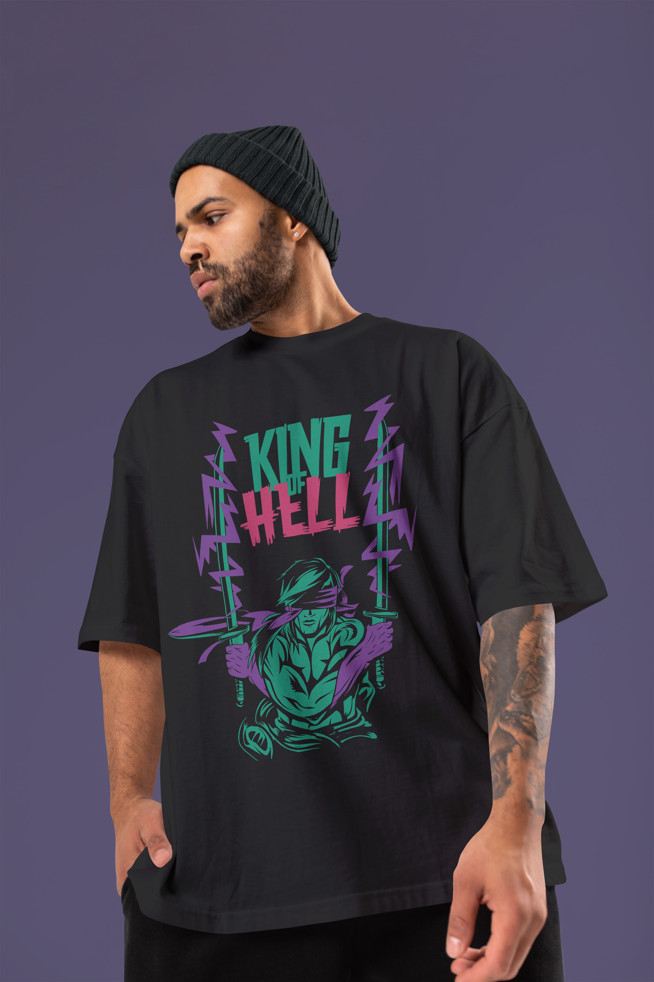 KING OF HELL Premium Oversize Tshirt (Black)