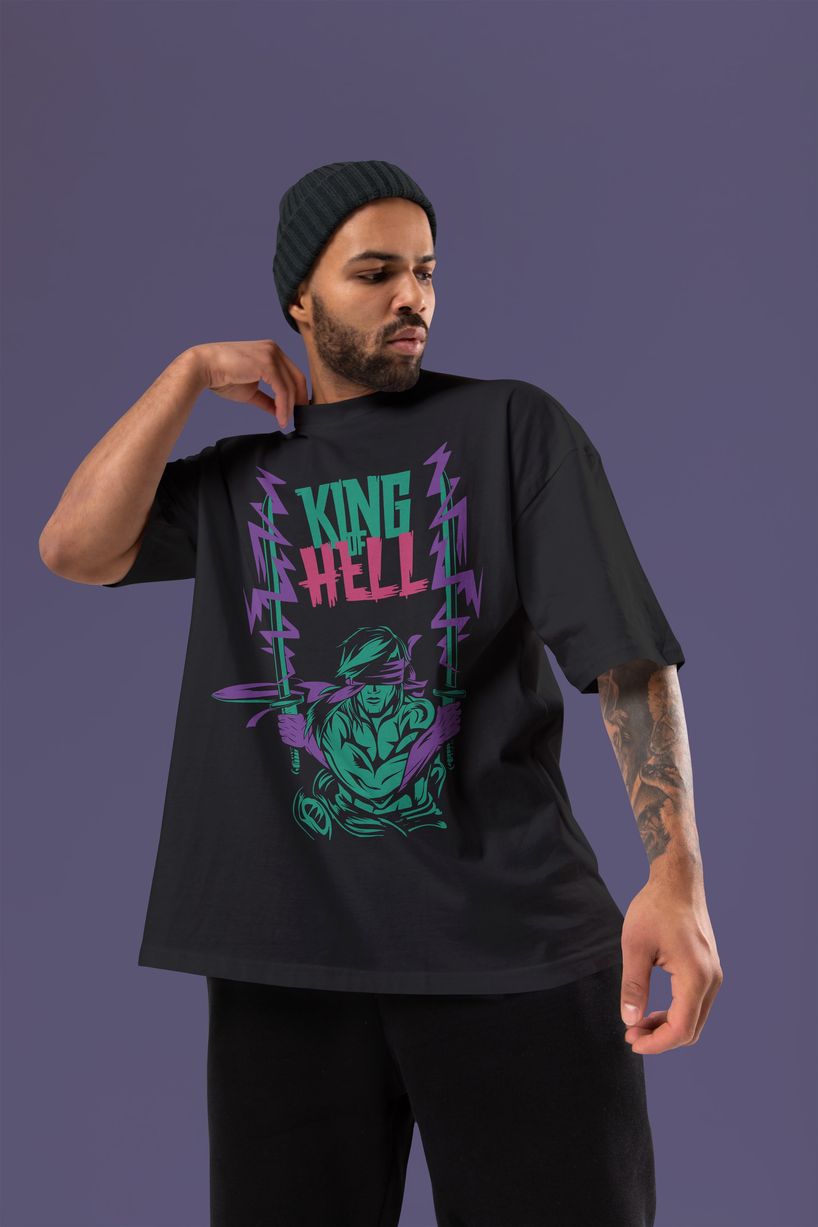 KING OF HELL Premium Oversize Tshirt (Black)