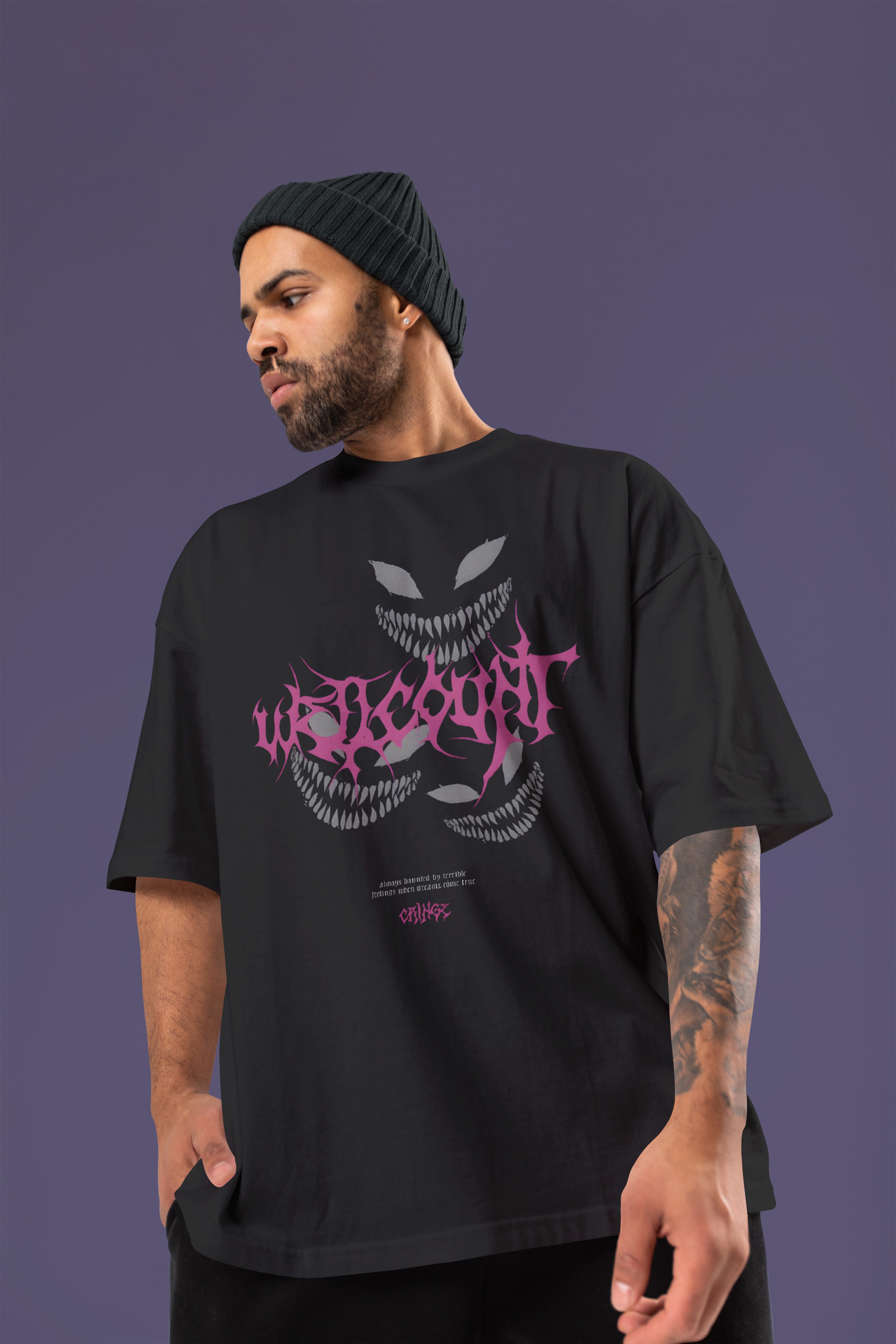 WELLCOUNT Premium Oversize Tshirt (Black)