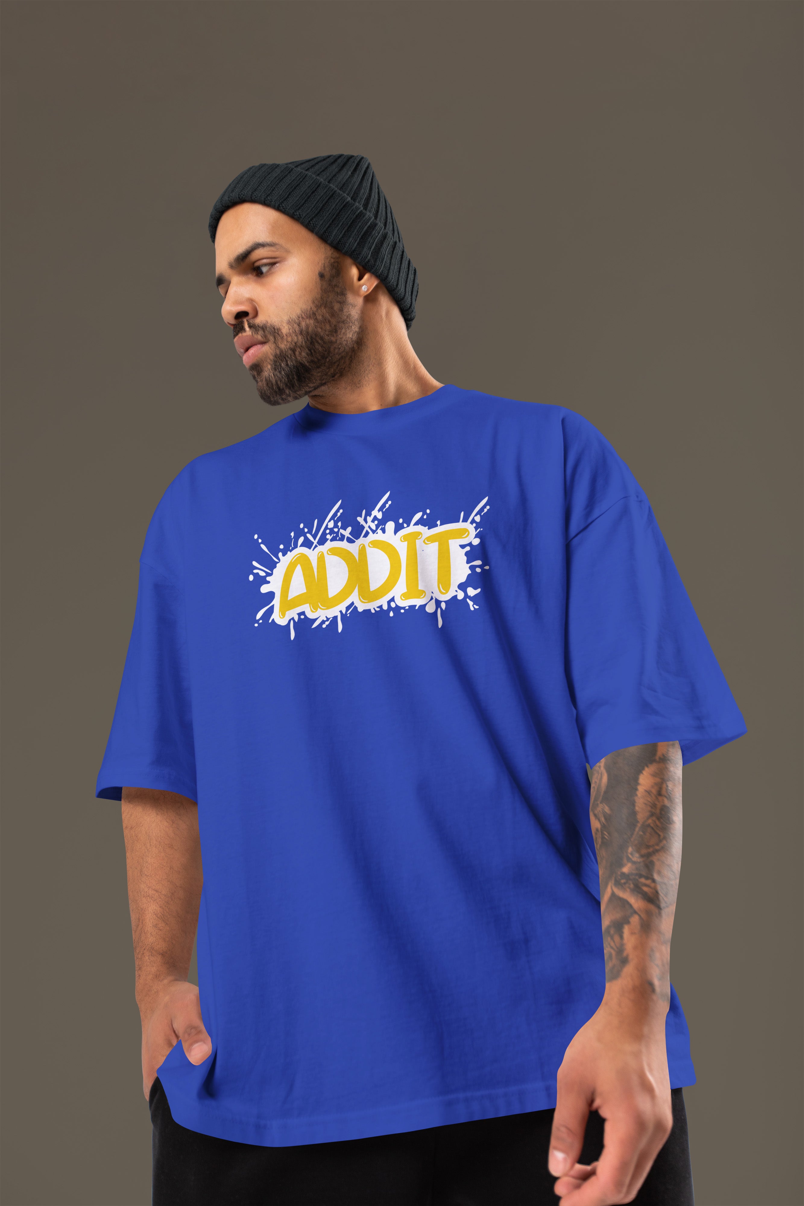 STAY HIGH Premium Oversize Tshirt (Royal Blue)