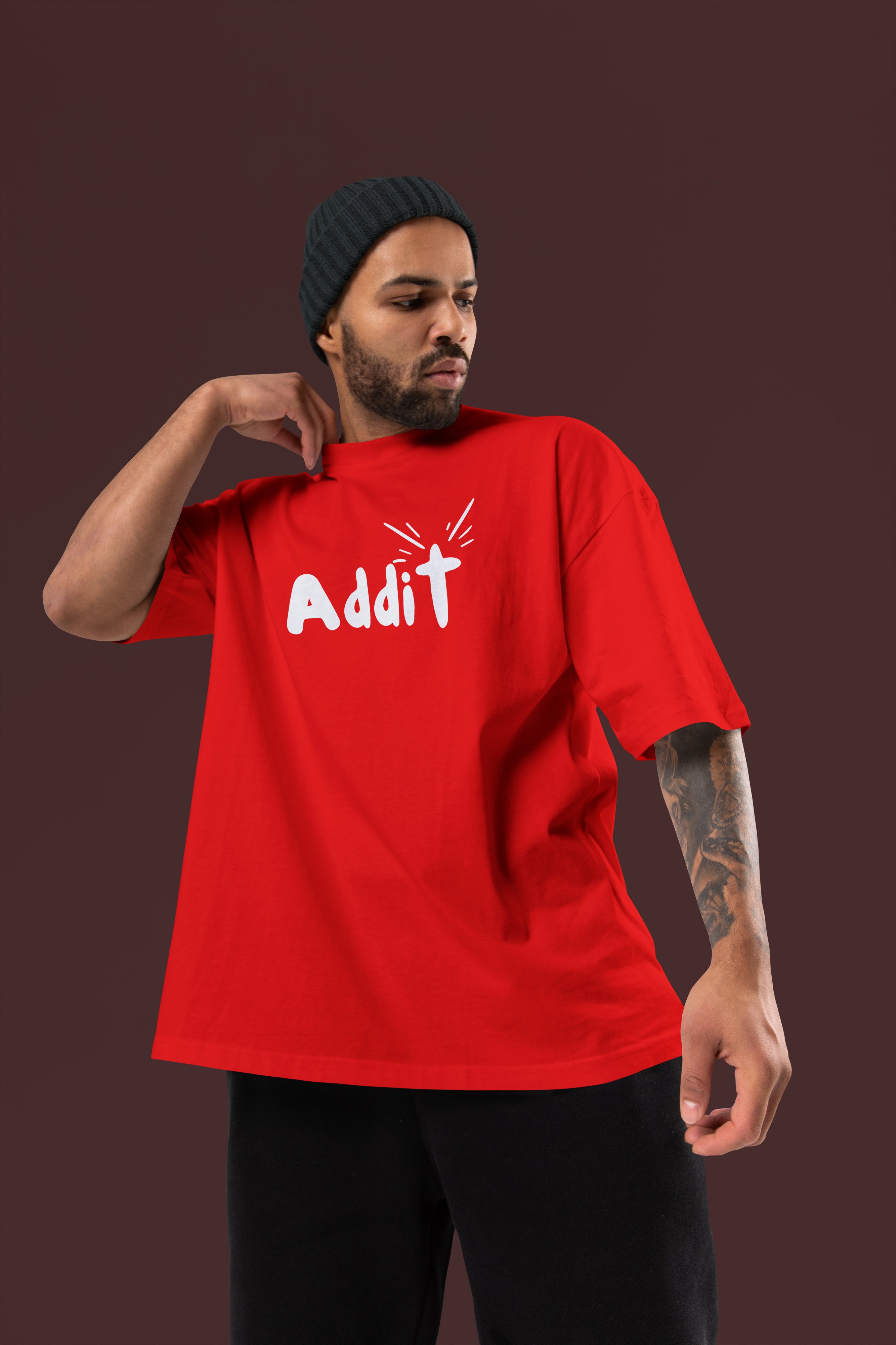 BOOST SKILL Premium Oversize Tshirt (Red)