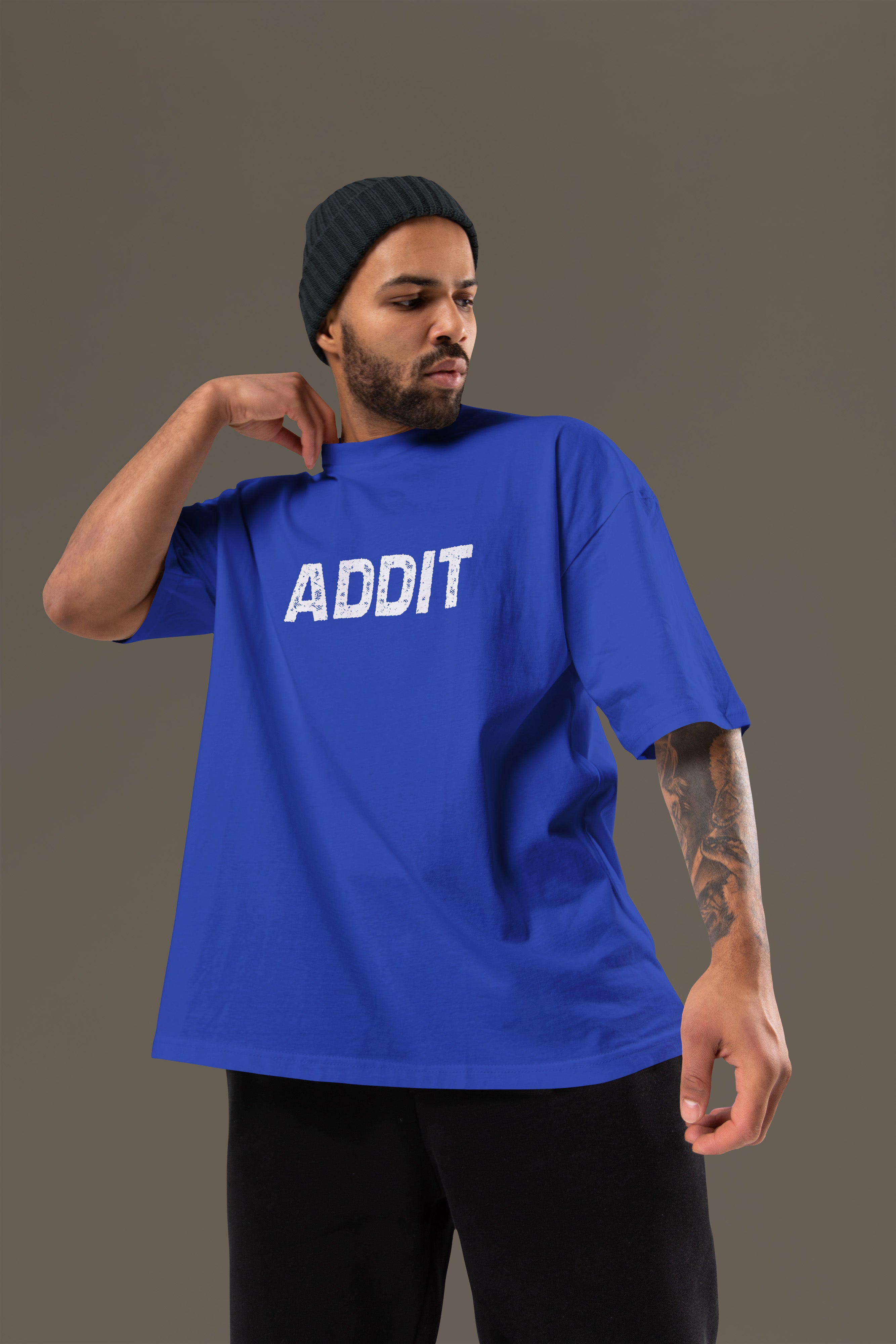 GOOD VIBES Premium Oversize Tshirt (Royal Blue)