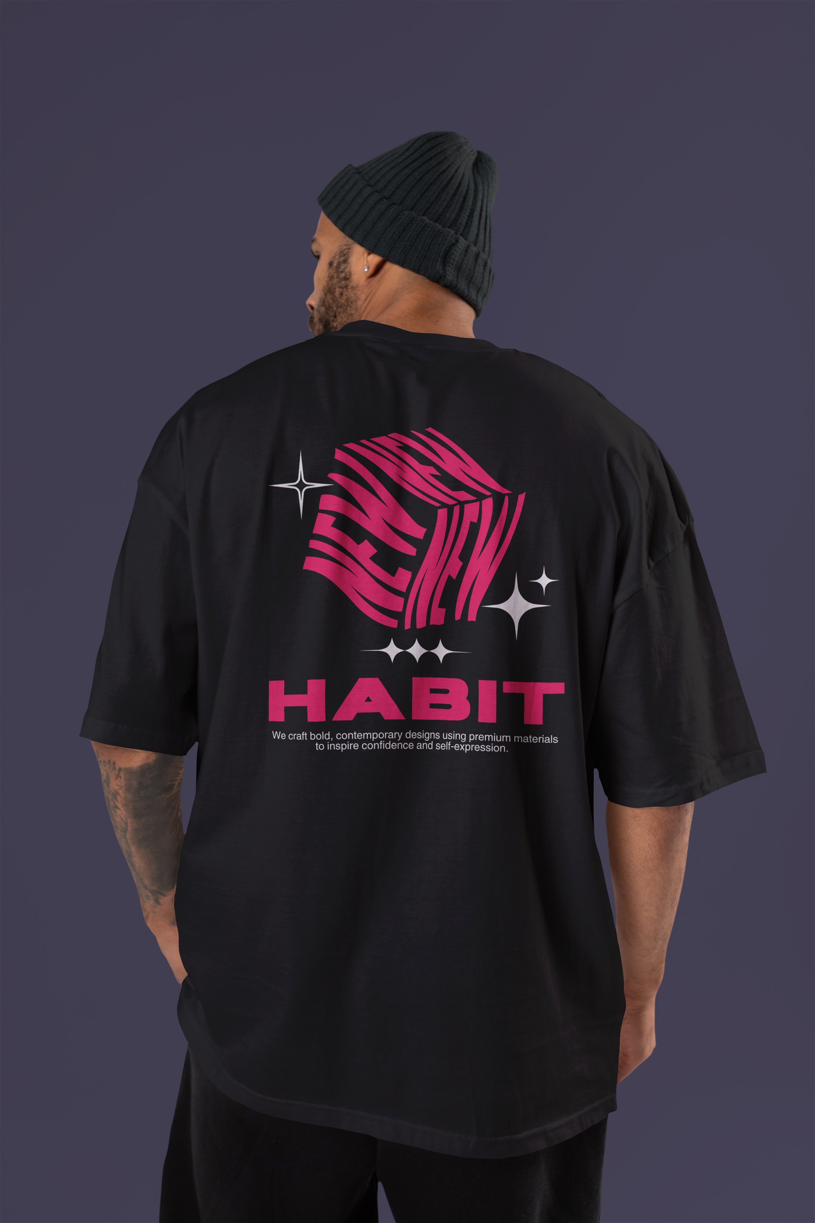 HABIT Premium Oversize Tshirt (Black)