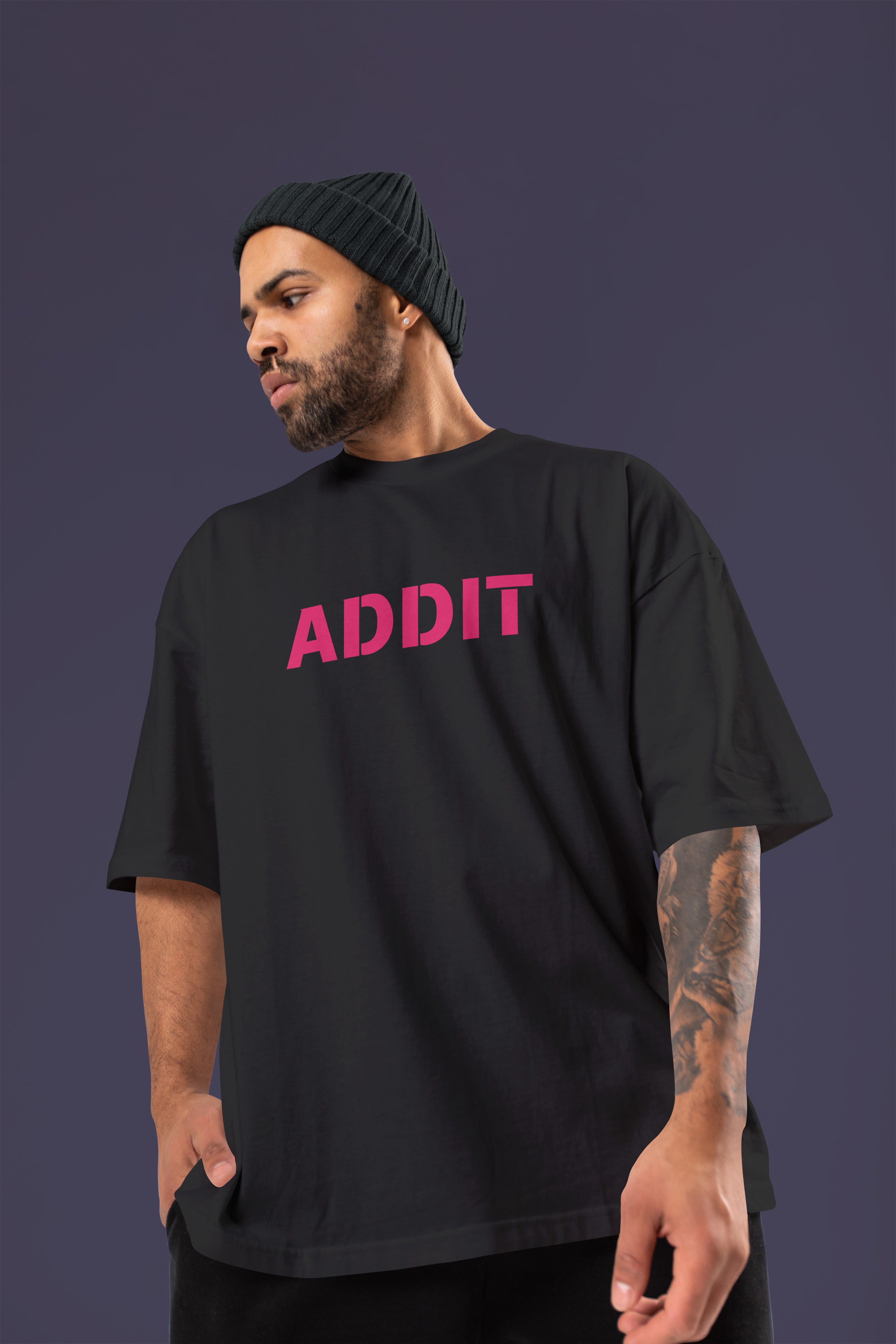 HABIT Premium Oversize Tshirt (Black)